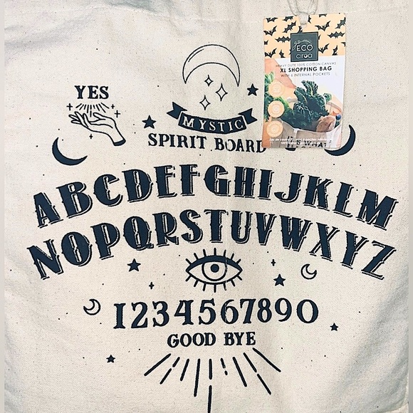Go Eco Ciroa XL Canvas Ouija Board Shopping Bag with 6 Internal Pockets - Picture 5 of 5